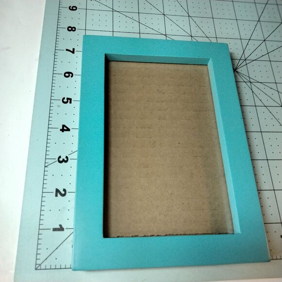 Blue Picture Frame  Easel Stand Wall Mount 4 x 6 - Picture 2 of 5